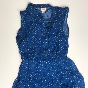 Blue and White dress.